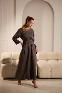 Tanita Elegant Linen Dress