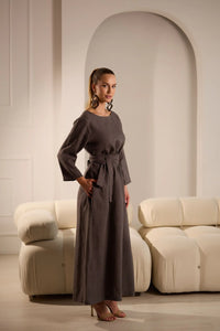 Tanita Elegant Linen Dress