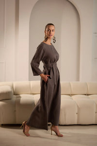 Tanita Elegant Linen Dress