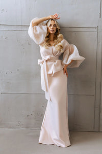Grace suit with skirt for women
