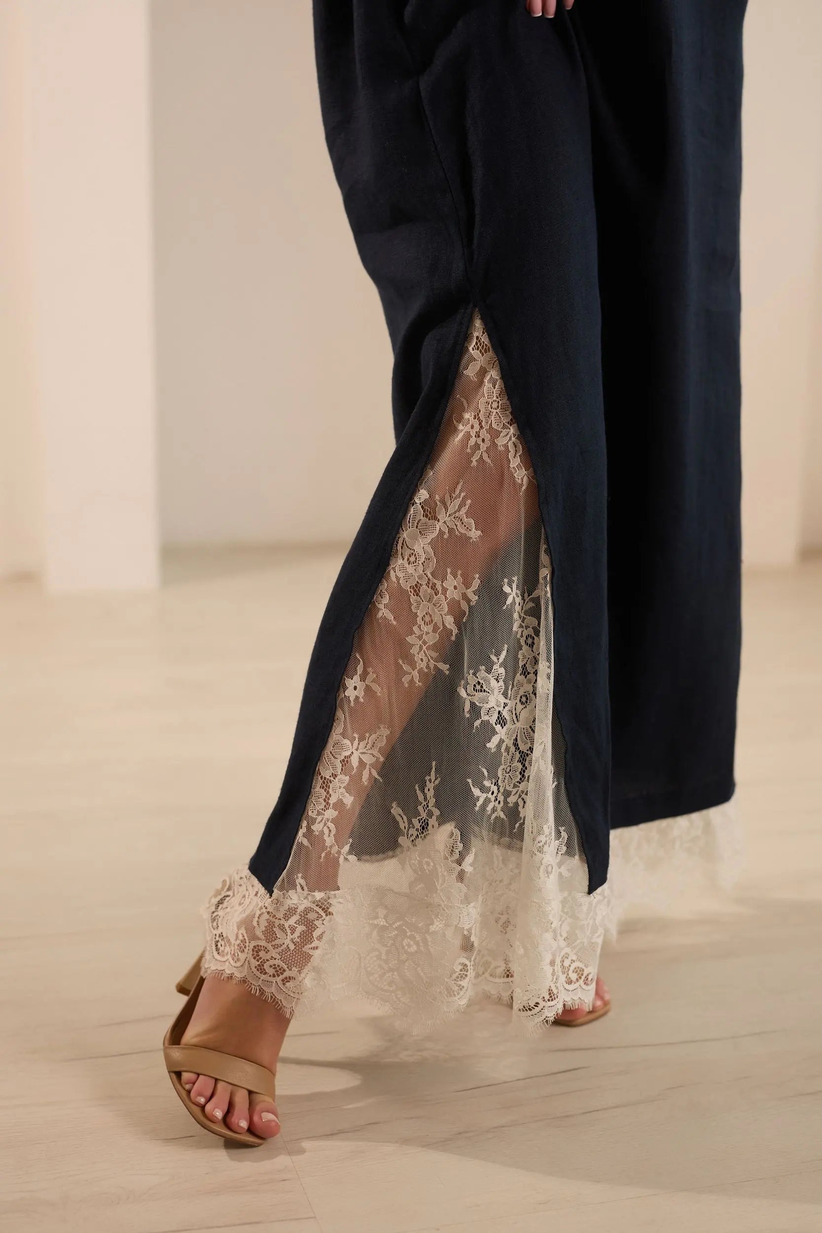 Mystery Elegant Linen Dress