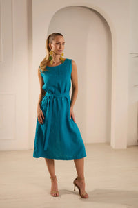 Breeze Elegant Linen Dress