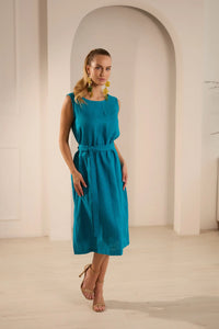 Breeze Elegant Linen Dress