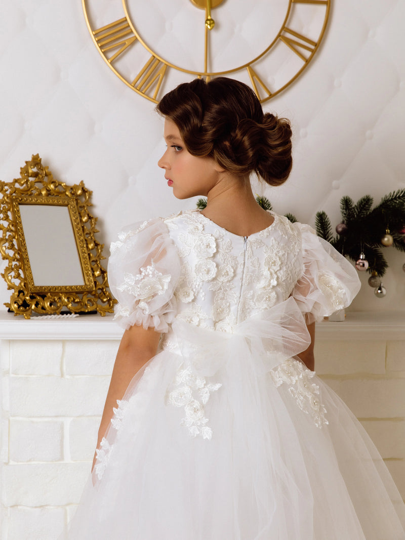 Emma tulle flower girl dress