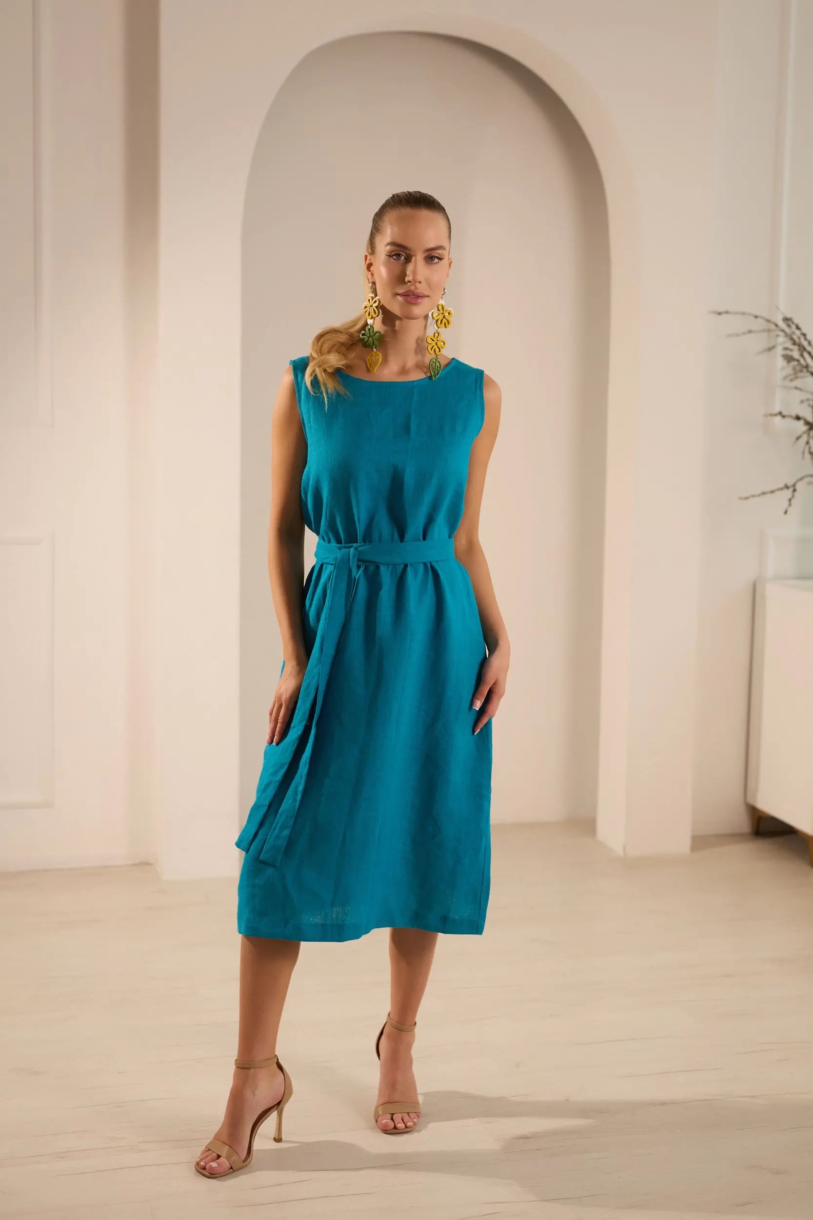 Breeze Elegant Linen Dress