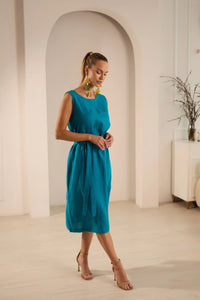 Breeze Elegant Linen Dress