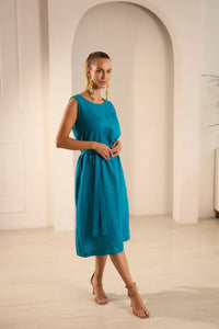 Breeze Elegant Linen Dress