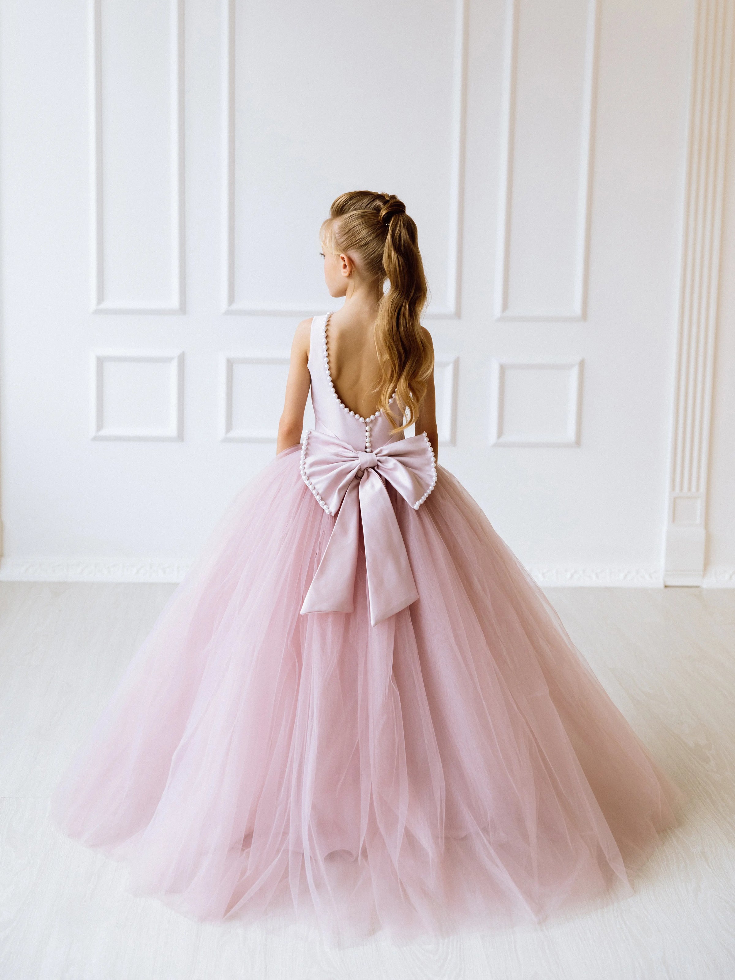 Karina tulle flower girl dress