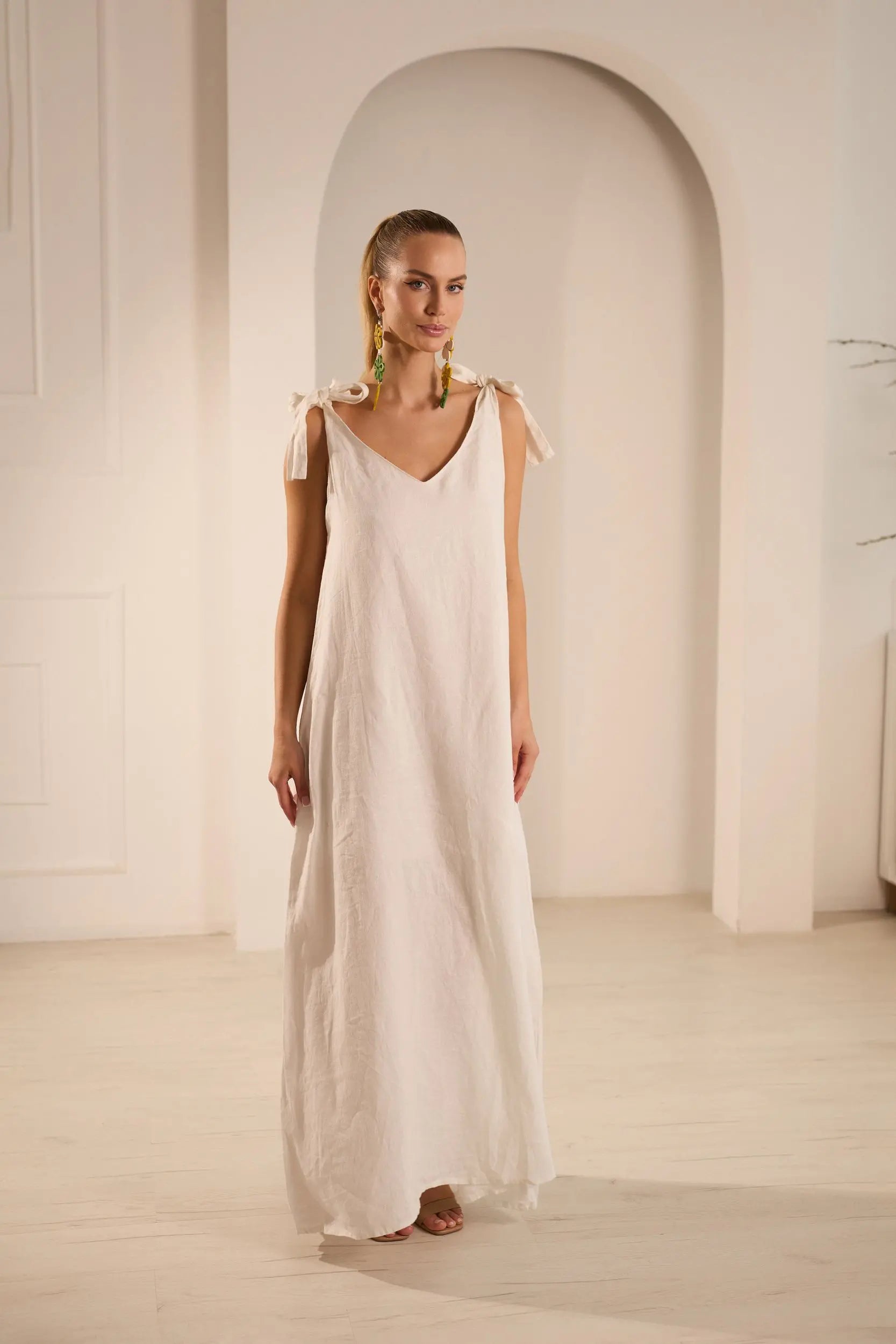Lily Elegant Linen Dress