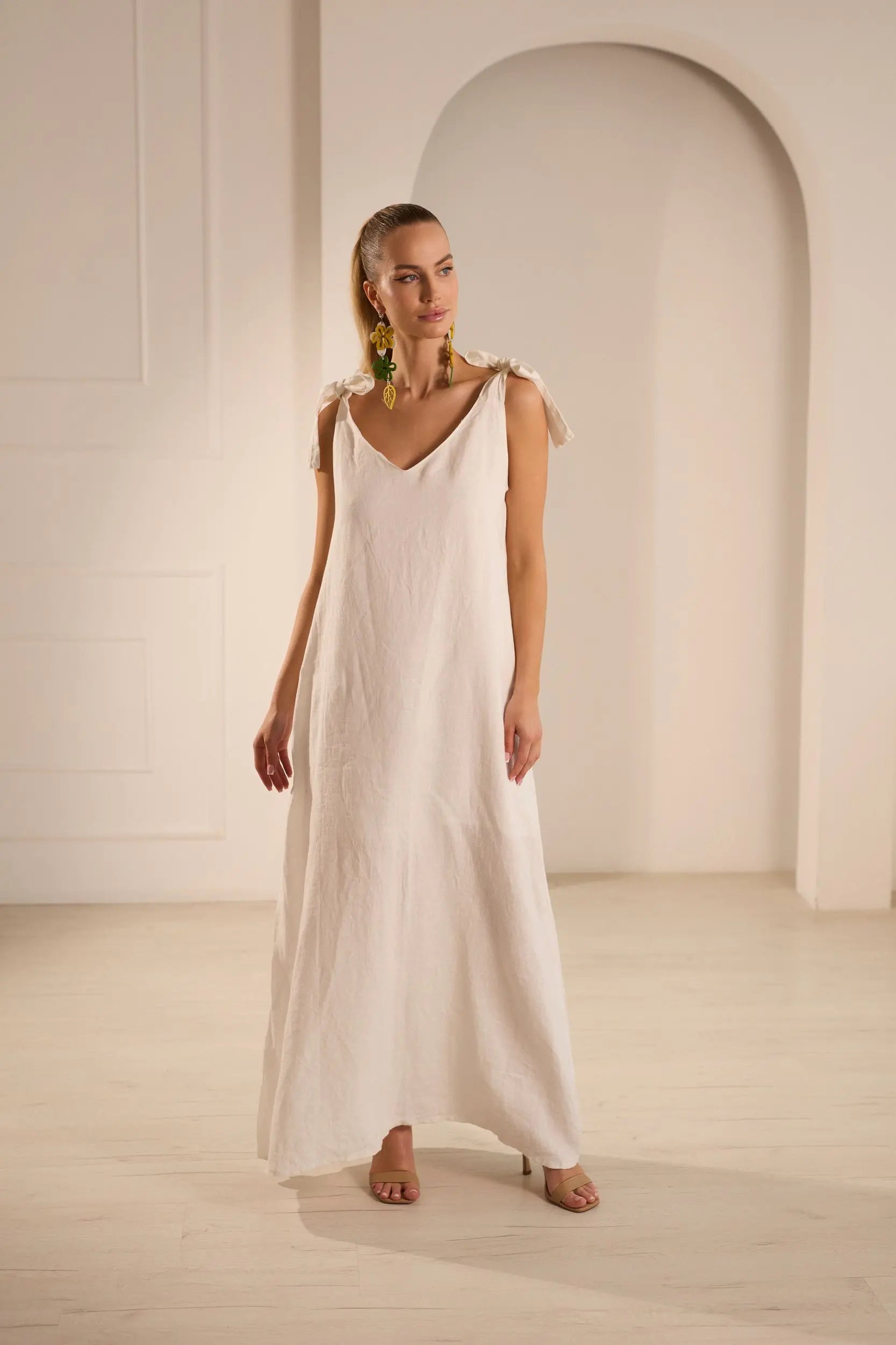 Lily Elegant Linen Dress