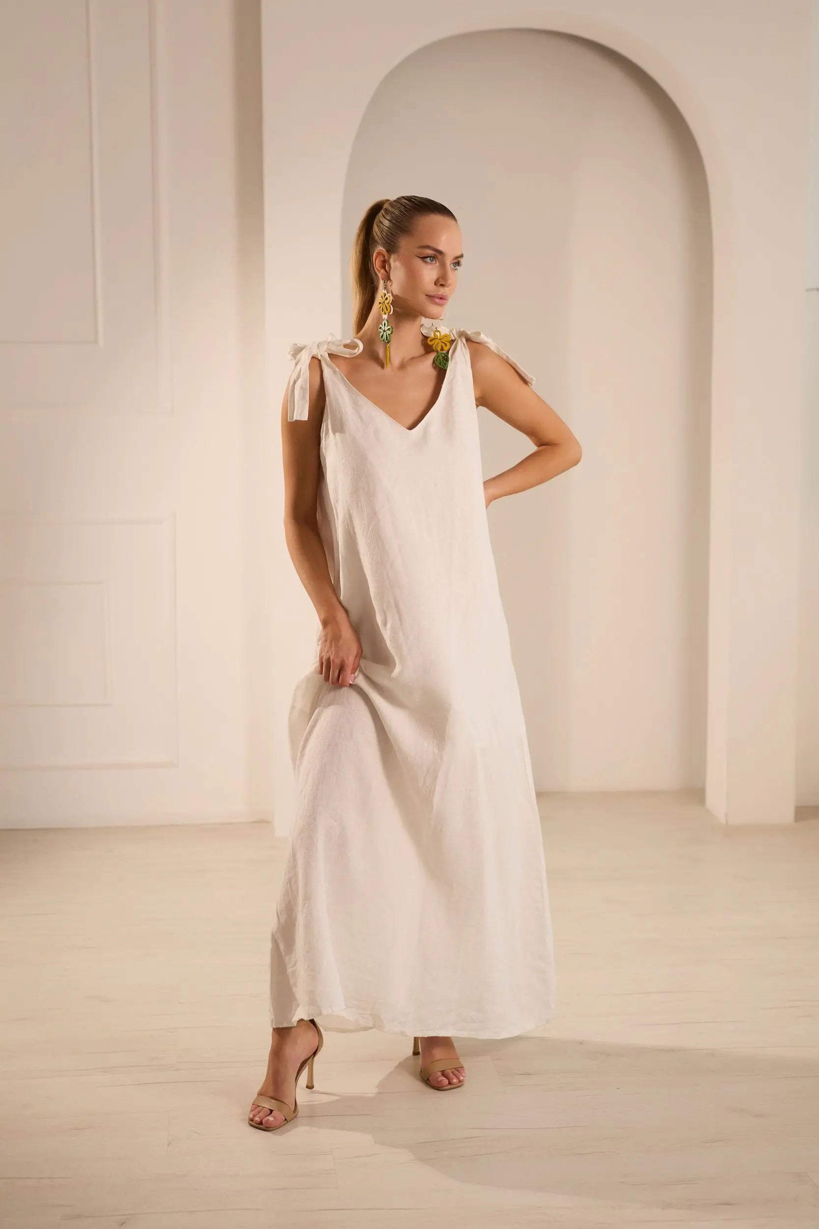 Lily Elegant Linen Dress