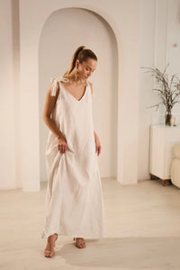 Lily Elegant Linen Dress