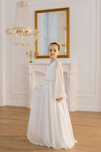 Nina chiffon flower girl dress