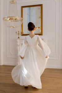 Nina chiffon flower girl dress