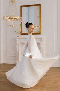 Nina chiffon flower girl dress