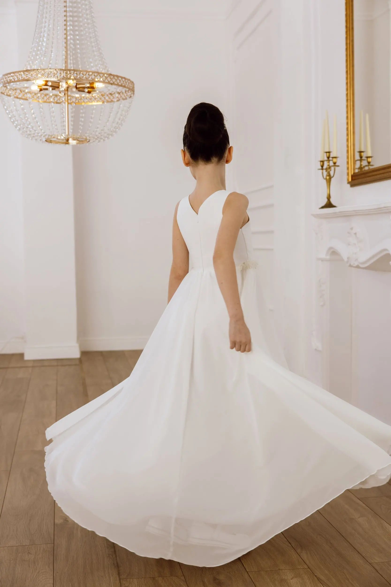 Luisa tulle flower girl dress
