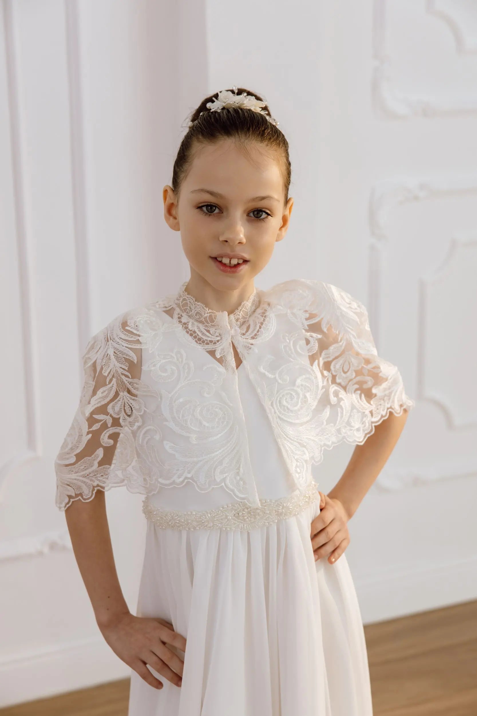 Luisa tulle flower girl dress