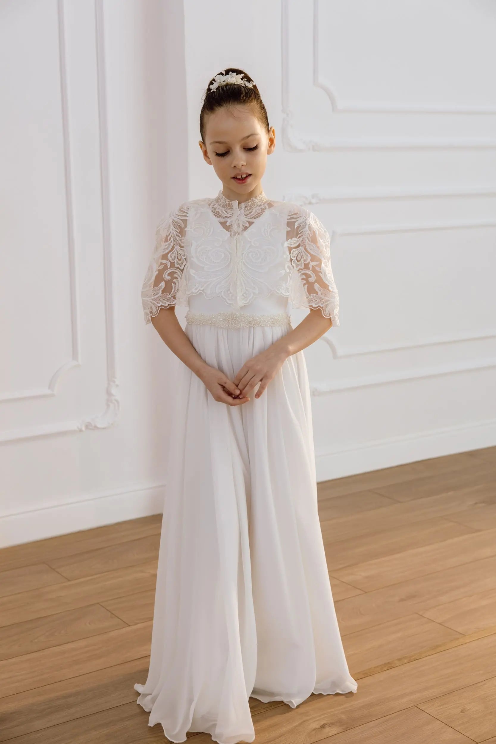 Luisa tulle flower girl dress