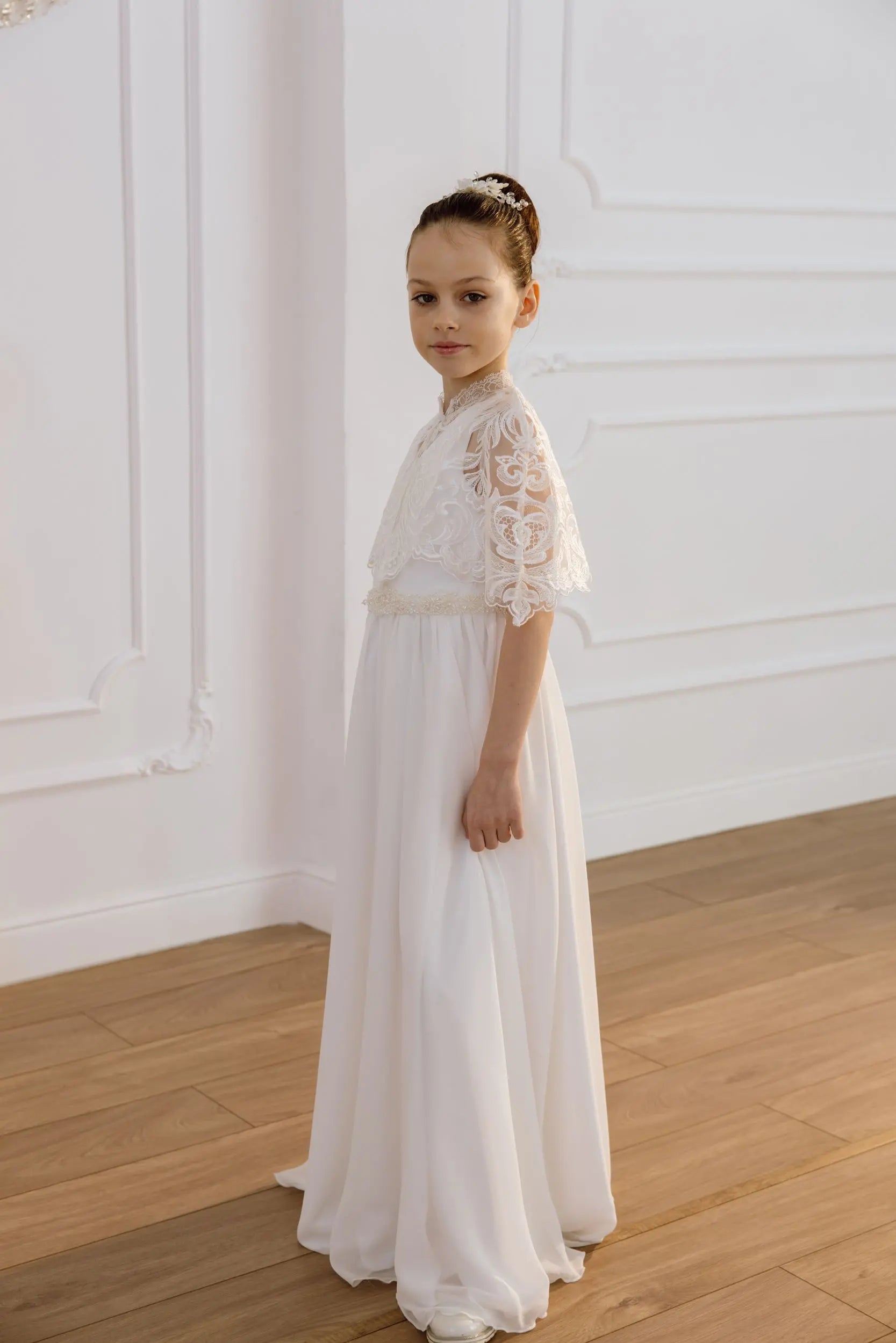 Luisa tulle flower girl dress