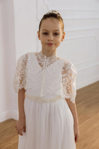 Luisa tulle flower girl dress