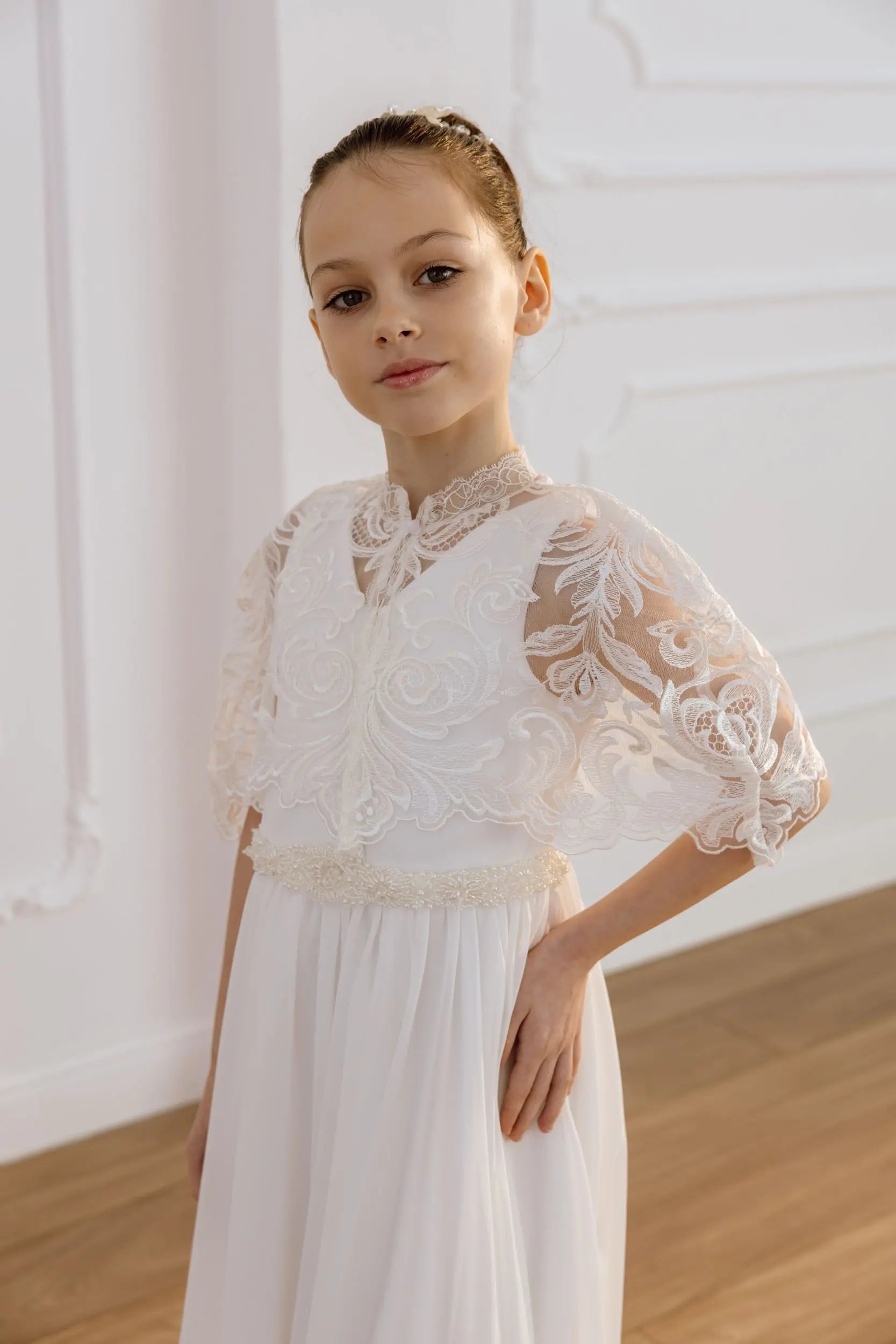Luisa tulle flower girl dress