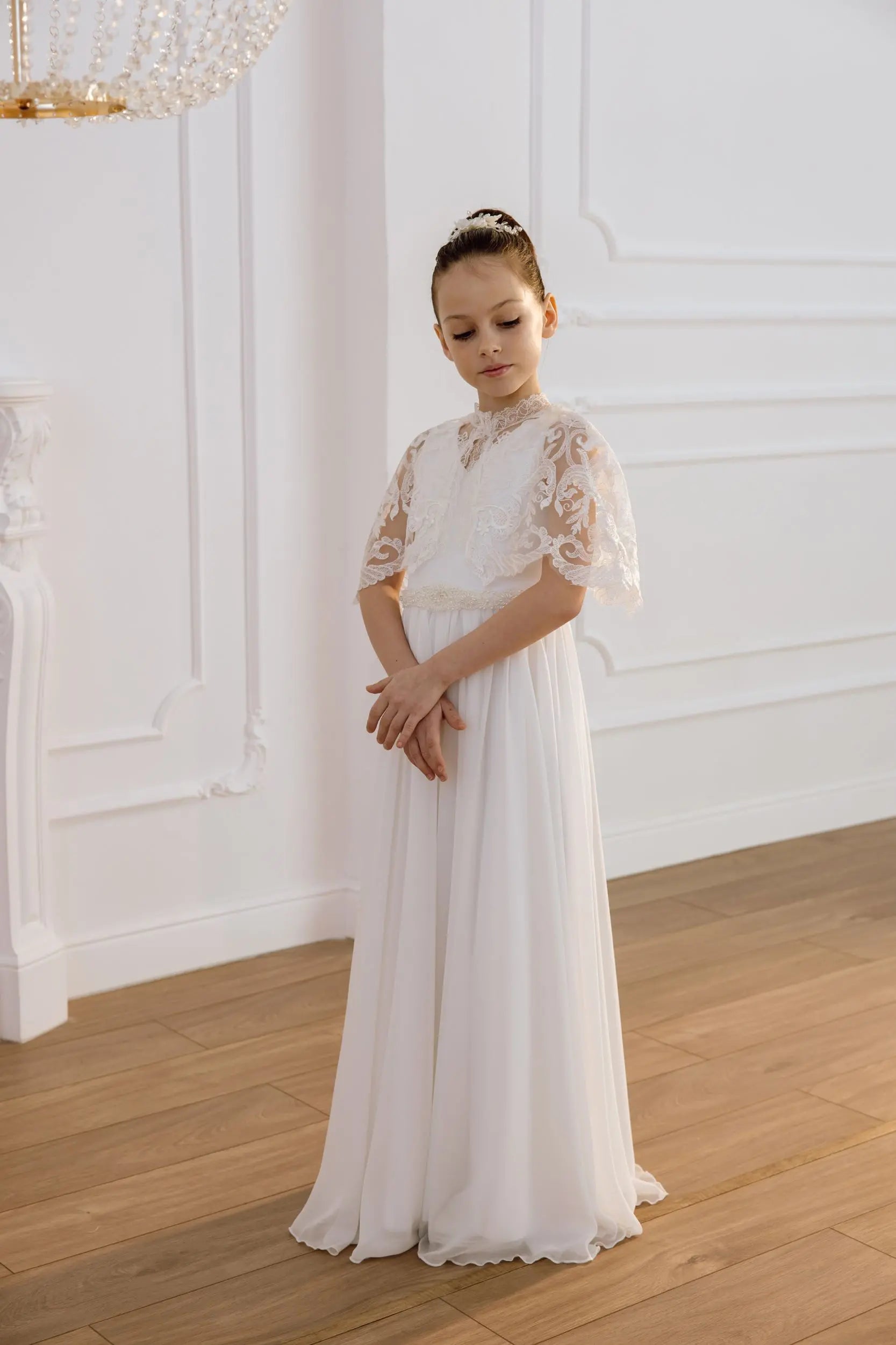 Luisa tulle flower girl dress