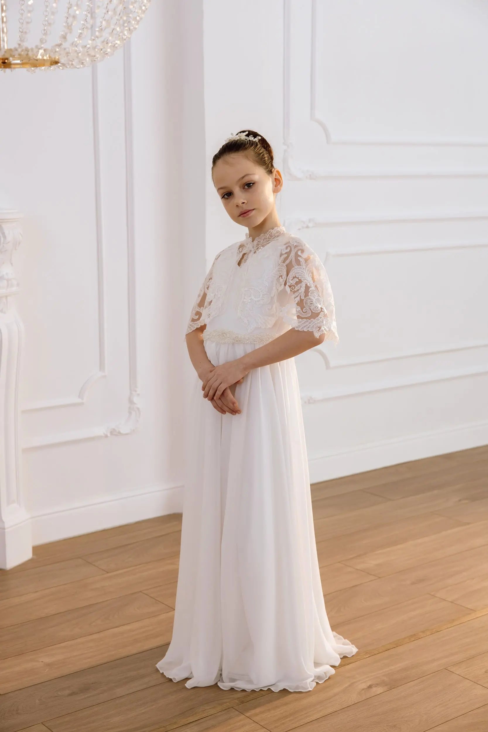 Luisa tulle flower girl dress