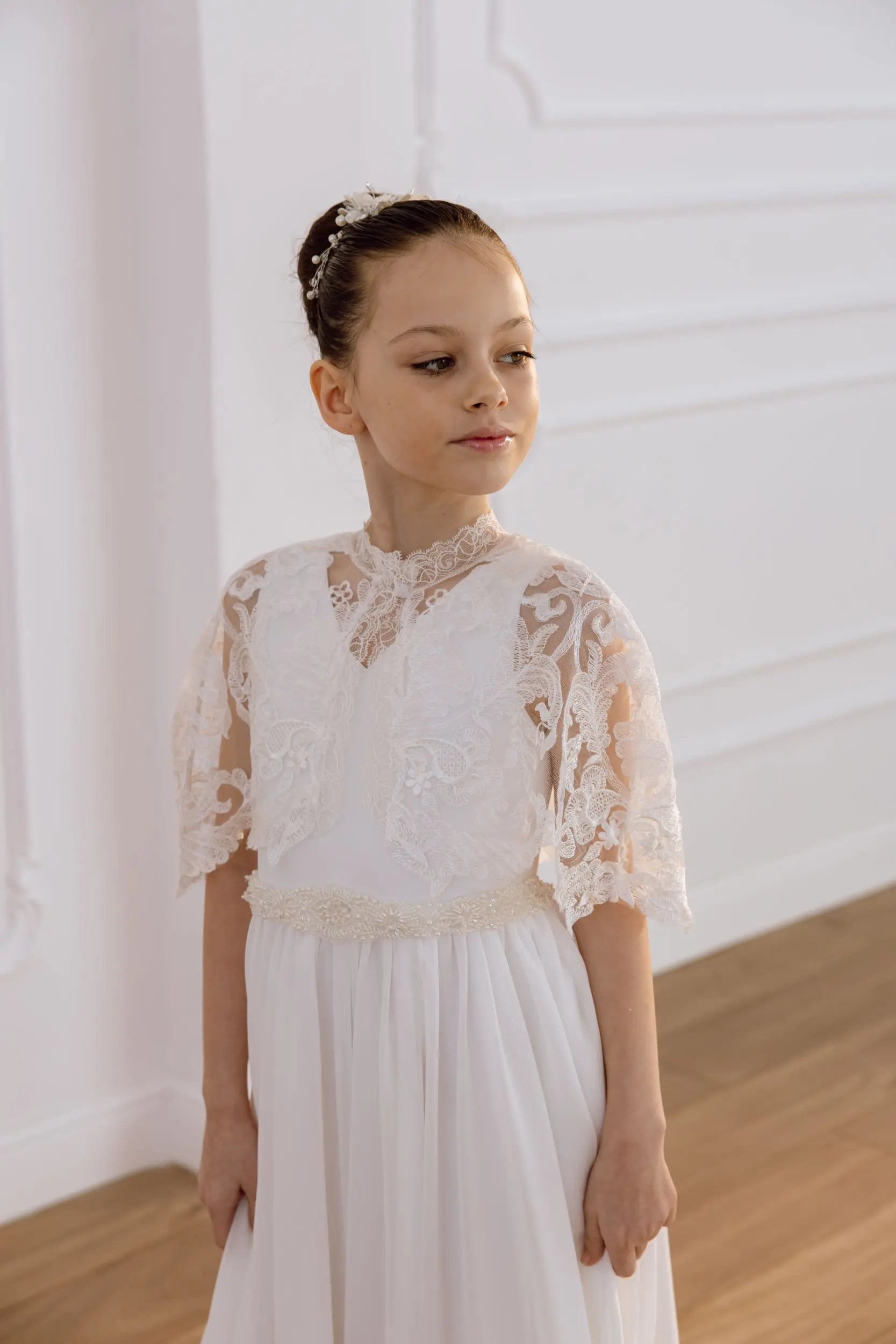 Luisa tulle flower girl dress