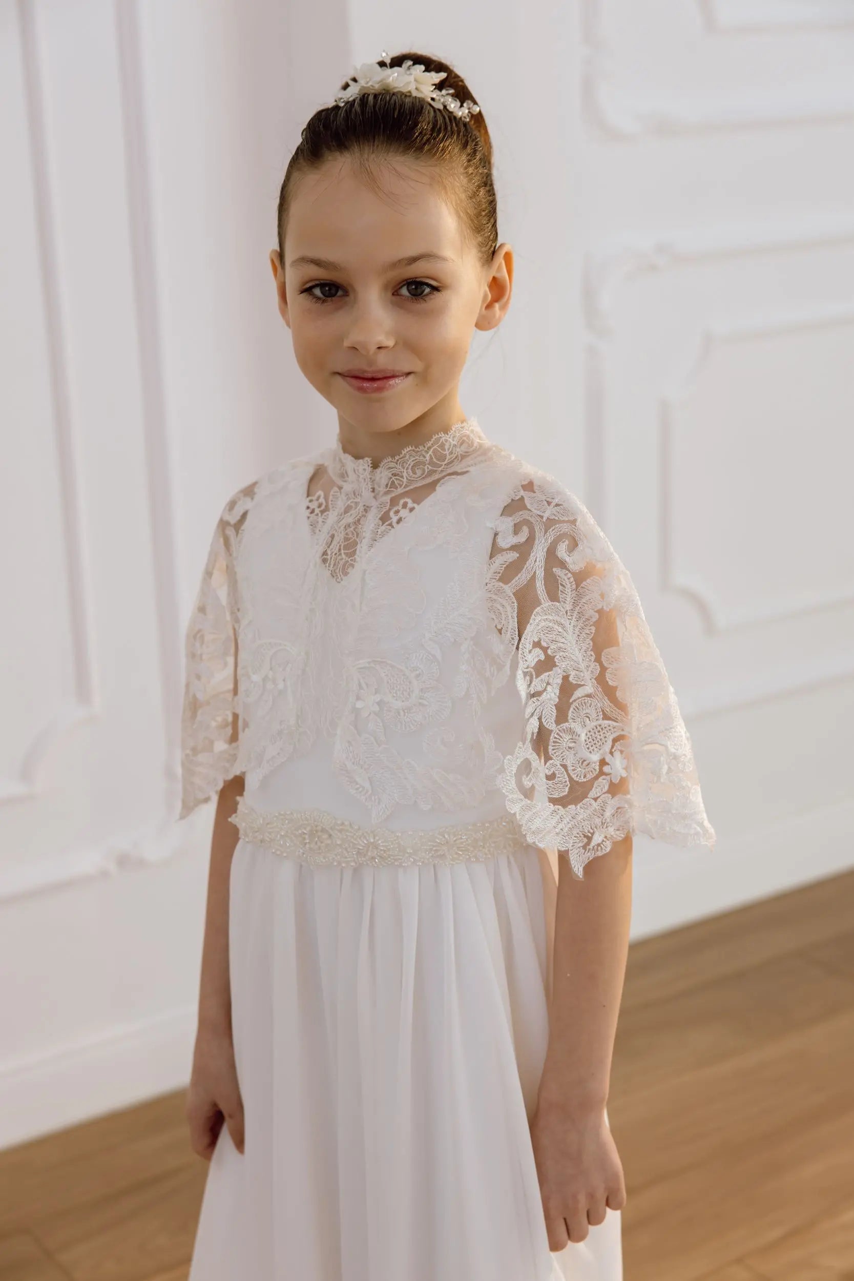 Luisa tulle flower girl dress