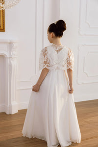 Luisa tulle flower girl dress