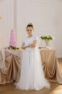 Viola chiffon flower girl dress