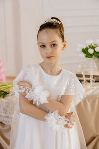 Viola chiffon flower girl dress
