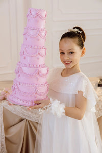 Viola chiffon flower girl dress