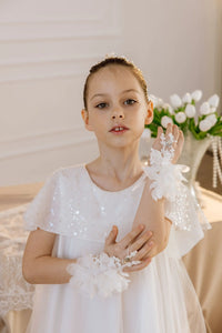 Viola chiffon flower girl dress