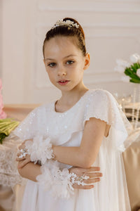 Viola chiffon flower girl dress