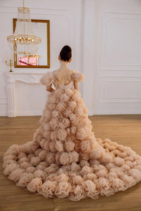 Tara satin flower girl dress