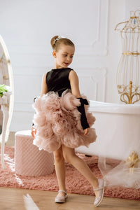 Rose flower girl dress
