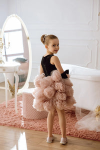 Rose flower girl dress