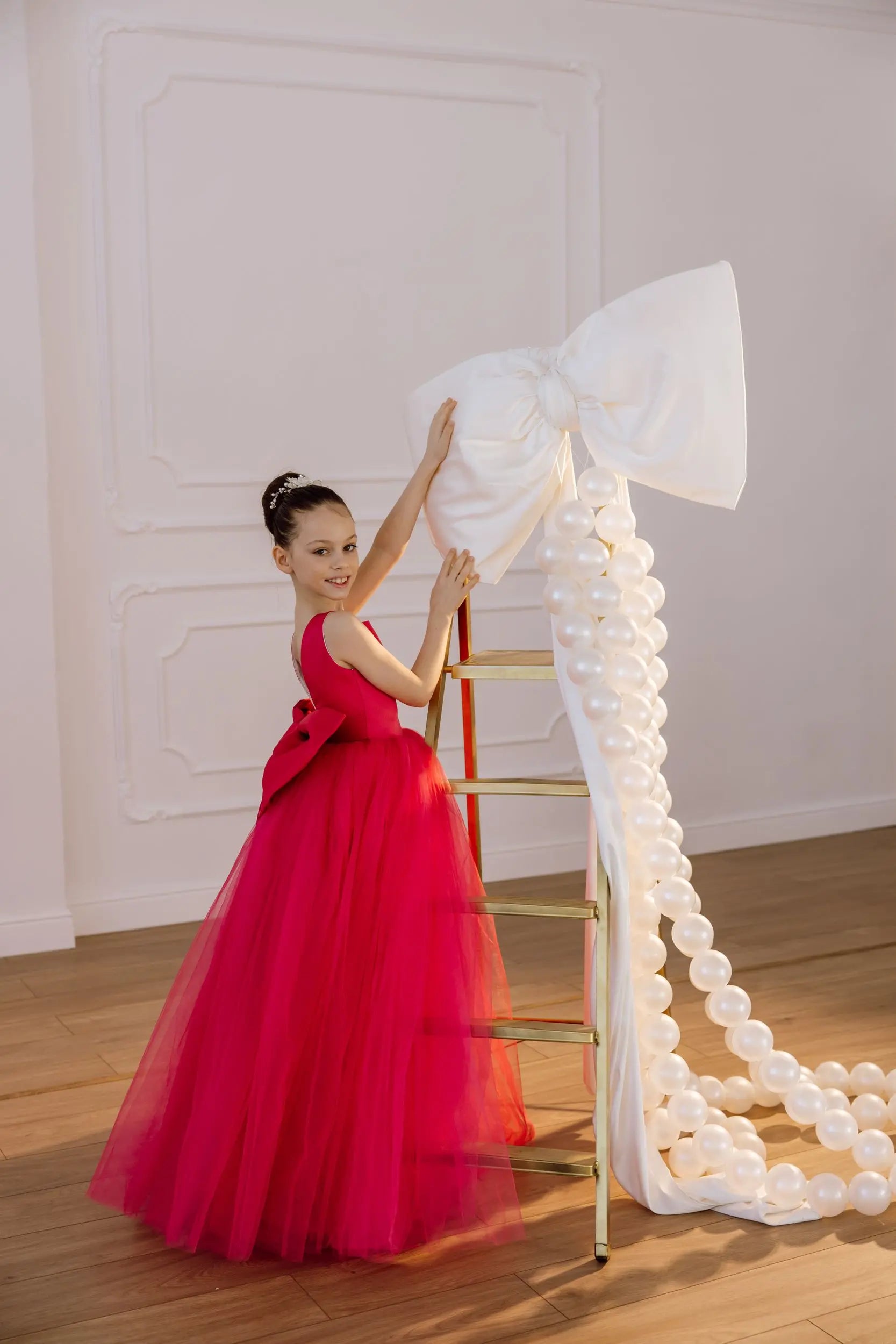 Ella tulle flower girl dress