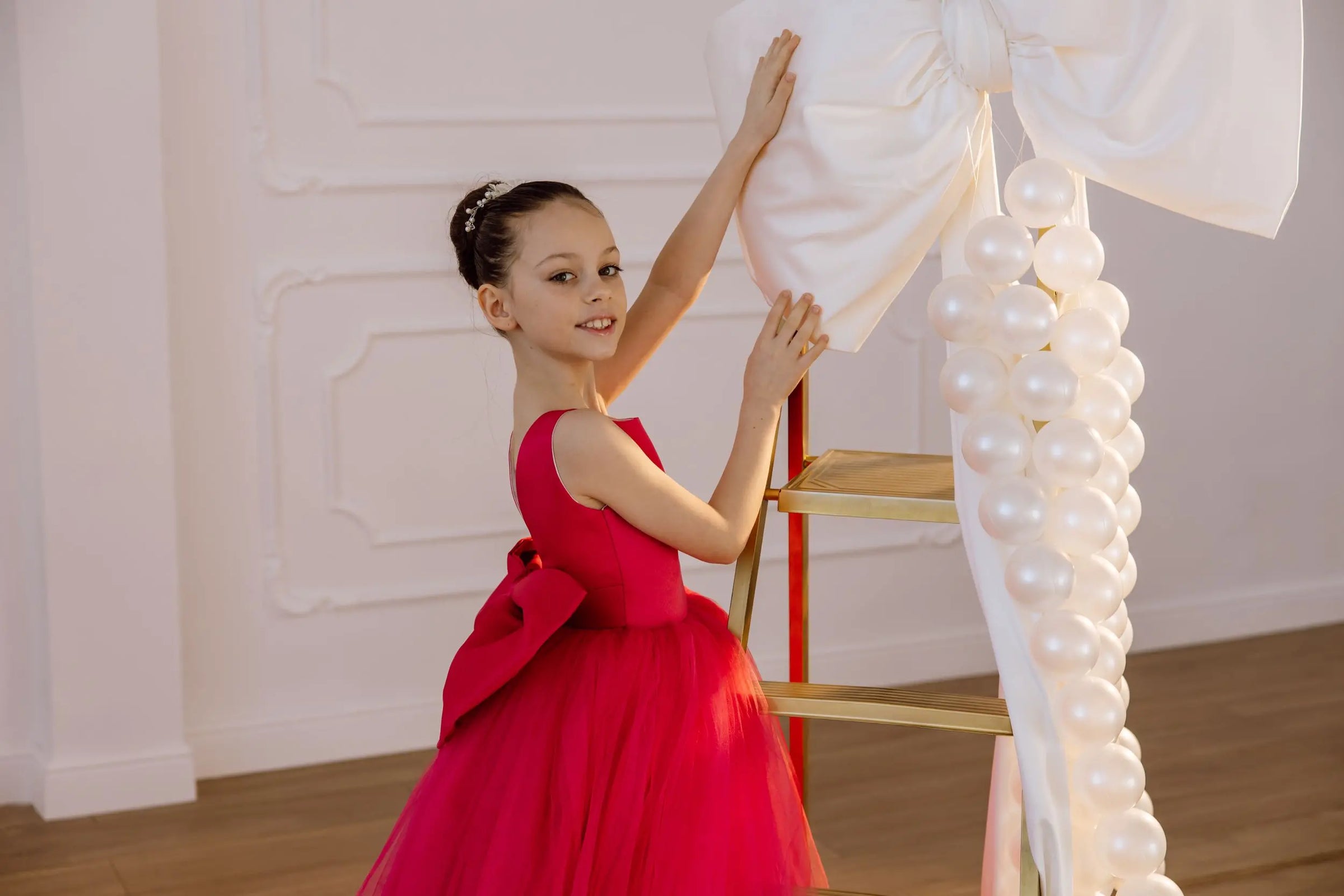 Ella tulle flower girl dress