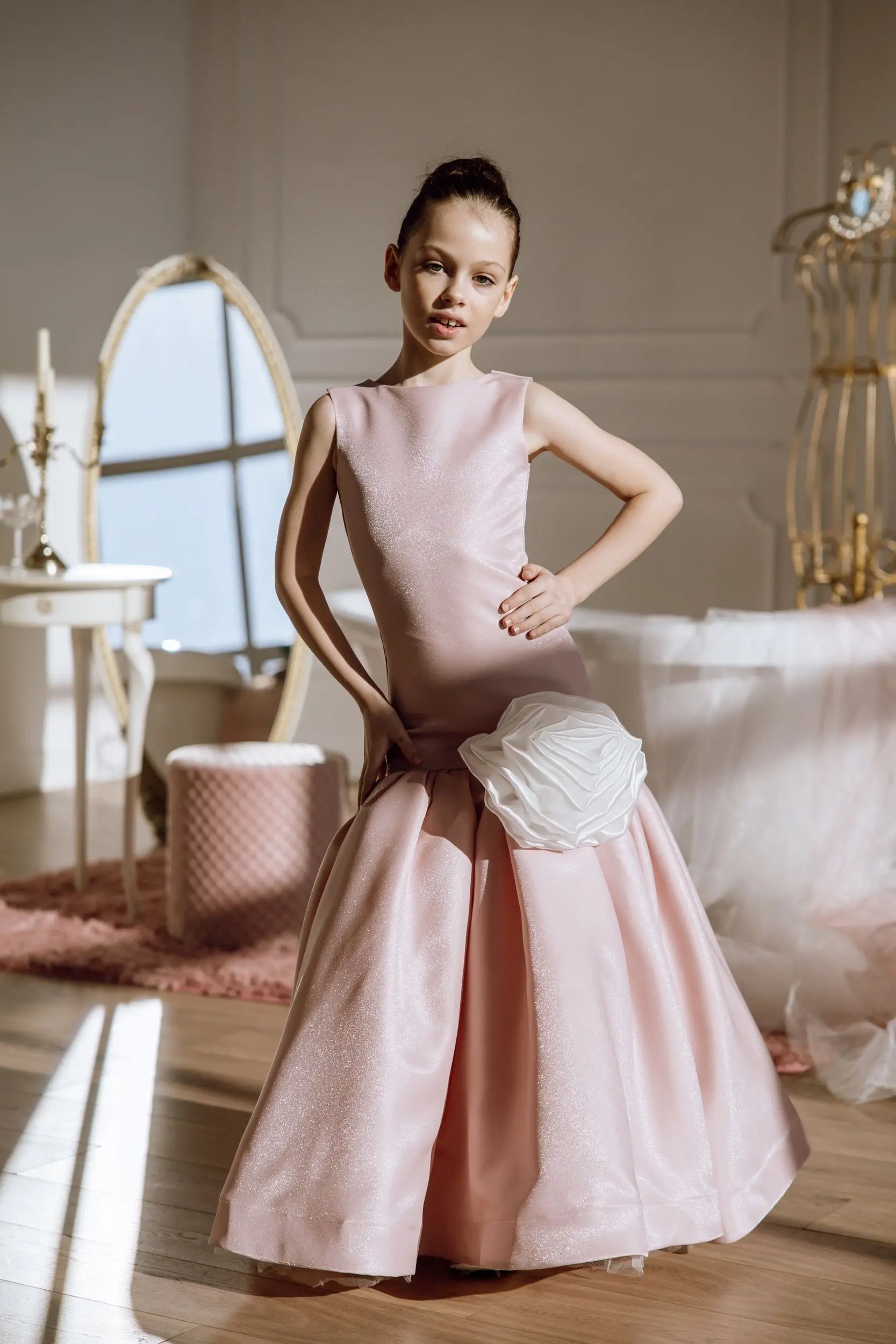 Amelia organza flower girl dress