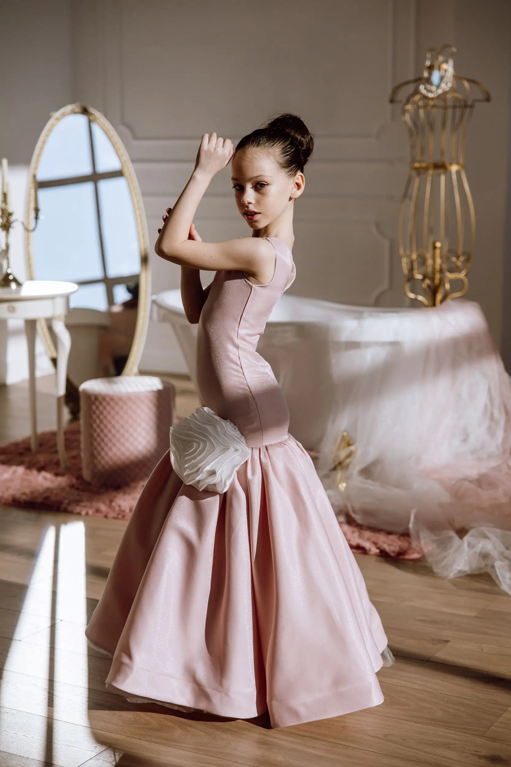 Amelia organza flower girl dress