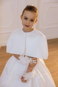 Tina satin flower girl dress