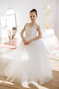 Sicily lace tulle flower girl dress