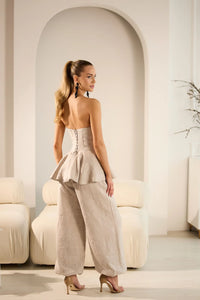Jane Elegant Linen Pants Set