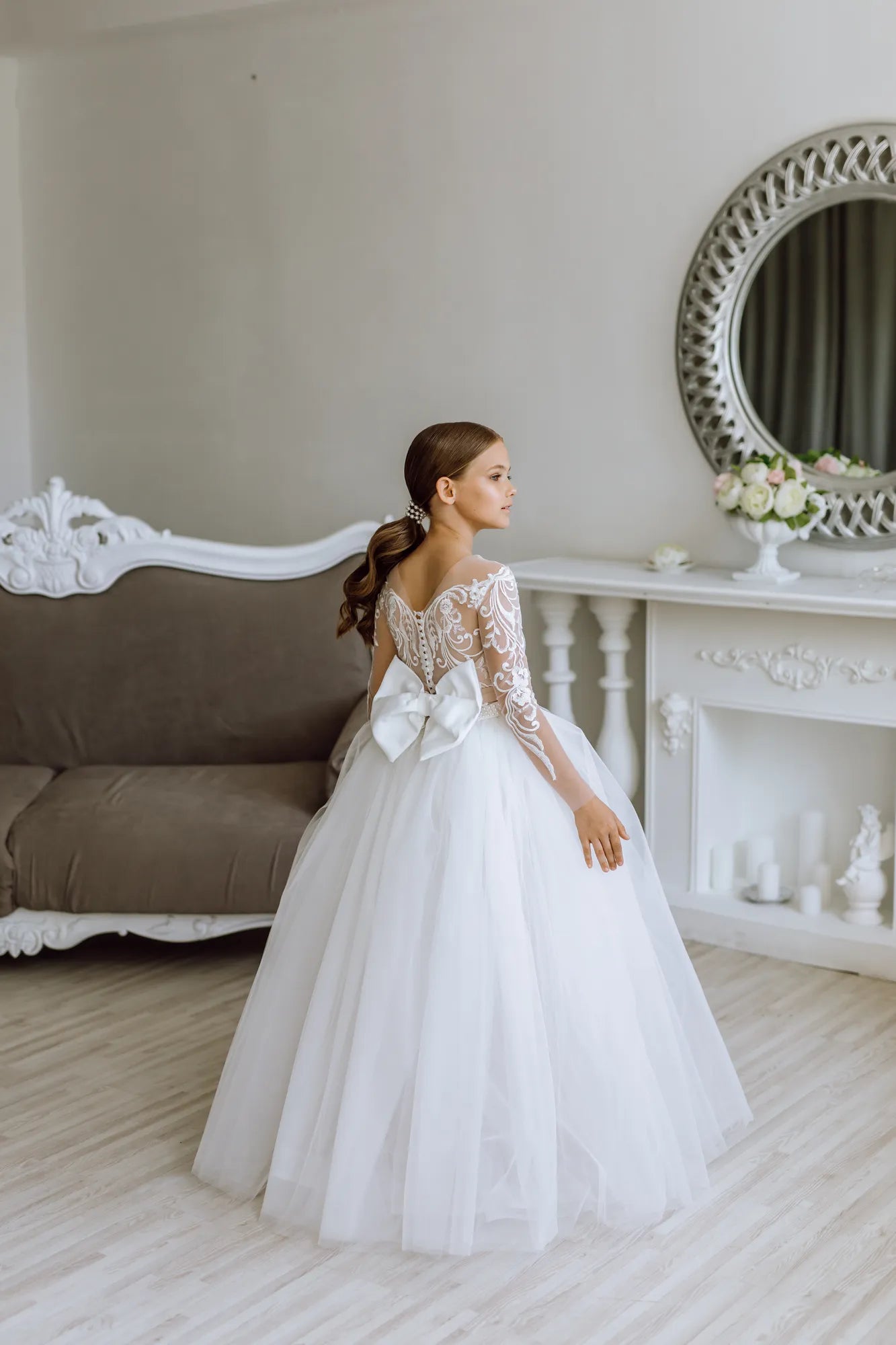 Zara lace flower girl dress – Boutique De Сharme