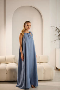 Vasilek Elegant Linen Dress