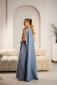 Vasilek Elegant Linen Dress