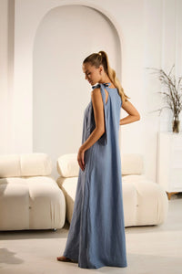 Vasilek Elegant Linen Dress