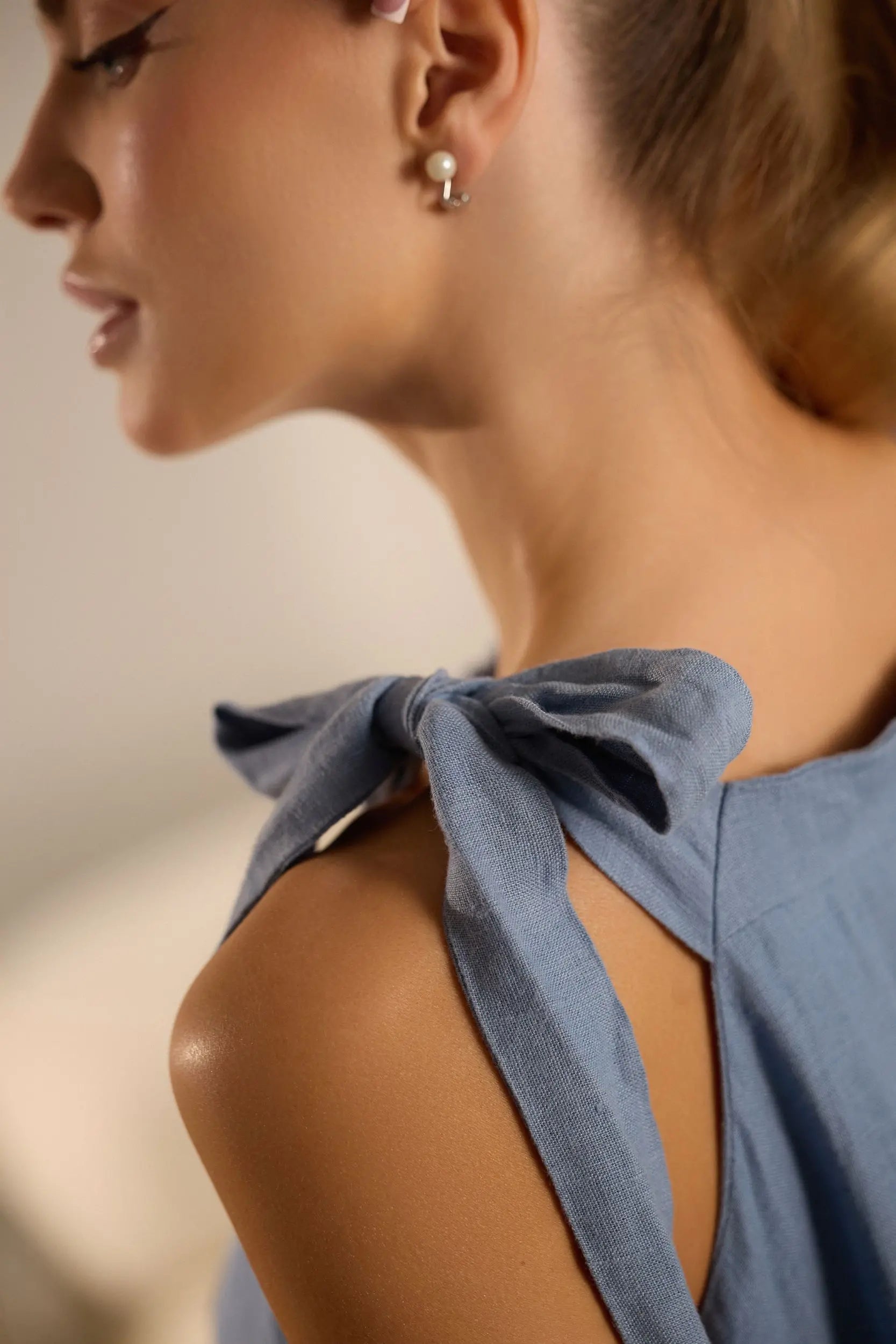 Vasilek Elegant Linen Dress